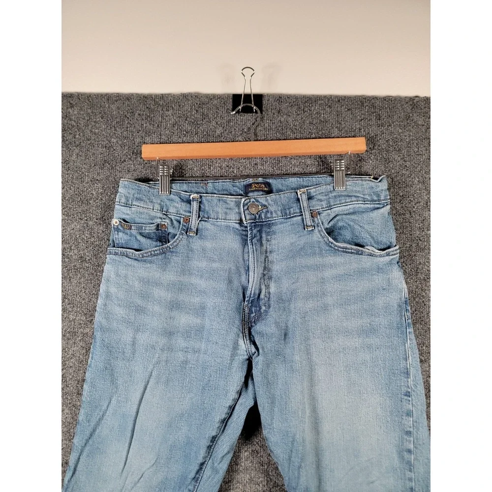 Polo Ralph Lauren Sullivan Slim Jeans Mens 33x30 (Fits 32x28) Light Wash Preppy